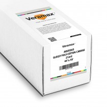 Veramax Aqueous Canvas Glossy Poly-Cotton 21mil 44in x 45ft