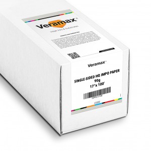 Veramax Single-sided HQ Impo Paper 90g 17in x 100ft
