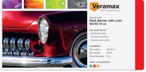 Veramax PVC Mesh Banner with liner 50-50 14oz