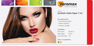 Veramax Synthetic Matte Paper 7mil